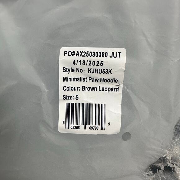 Comfrt Dog Minimalist Paw Hoodie Small NWOT - Picture 4 of 8